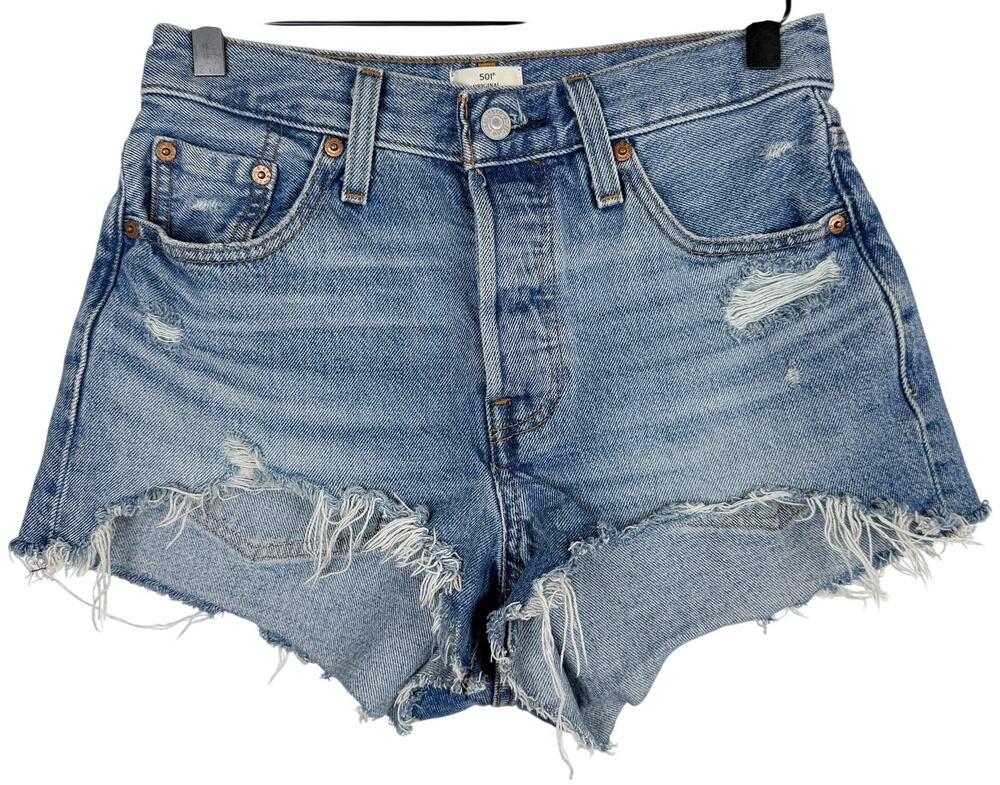 Levi's 501 Original Fit High Rise Women's Shorts Denim 56327 - W25 25